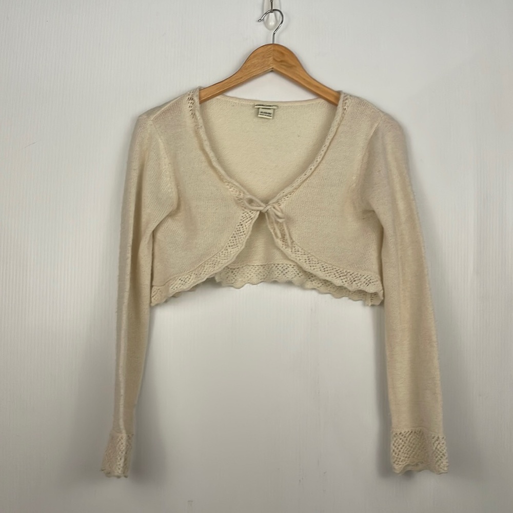 Vintage Cherokee Cream Shrug Cardigan
